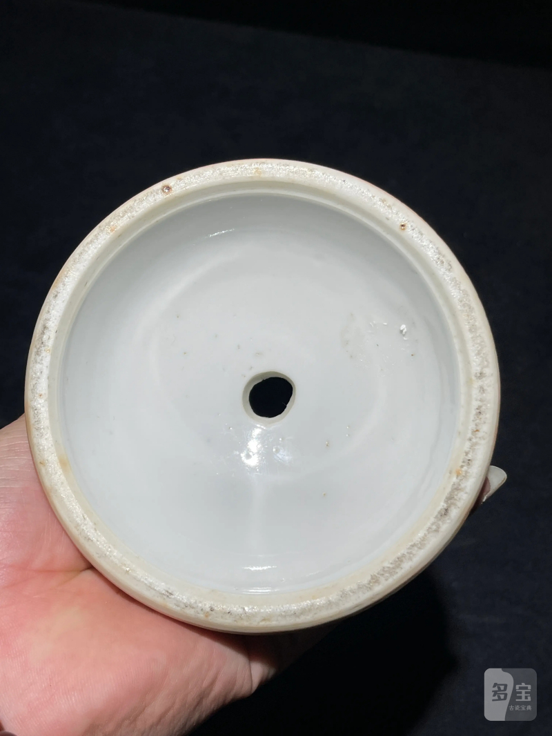 民国 粉彩人物纹皮灯一对 - 图32